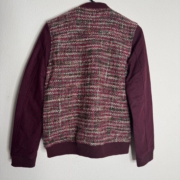 Members only women’s updated tweed varsity jacket red medium - Picture 2 of 6